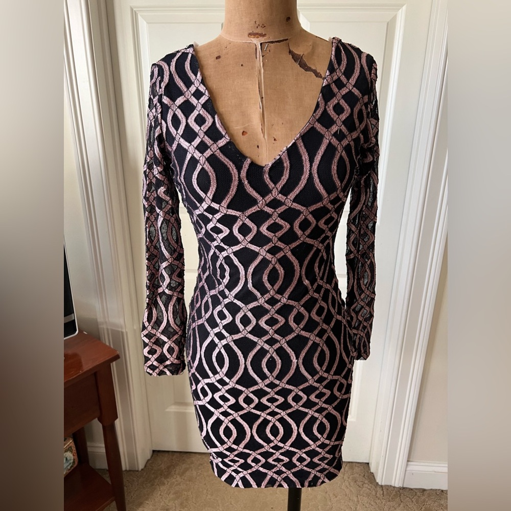 Long Sleeves Lace Party Dress